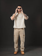 BAGGY GIANT POCKET CAMEL SNOW