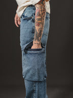 BAGGY GIANT POCKET SNOW BLUE