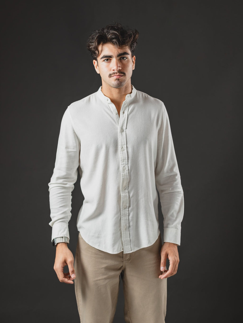 CAMISA DE LINO OTTO MARFIL