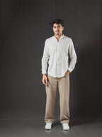 CAMISA DE LINO OTTO MARFIL