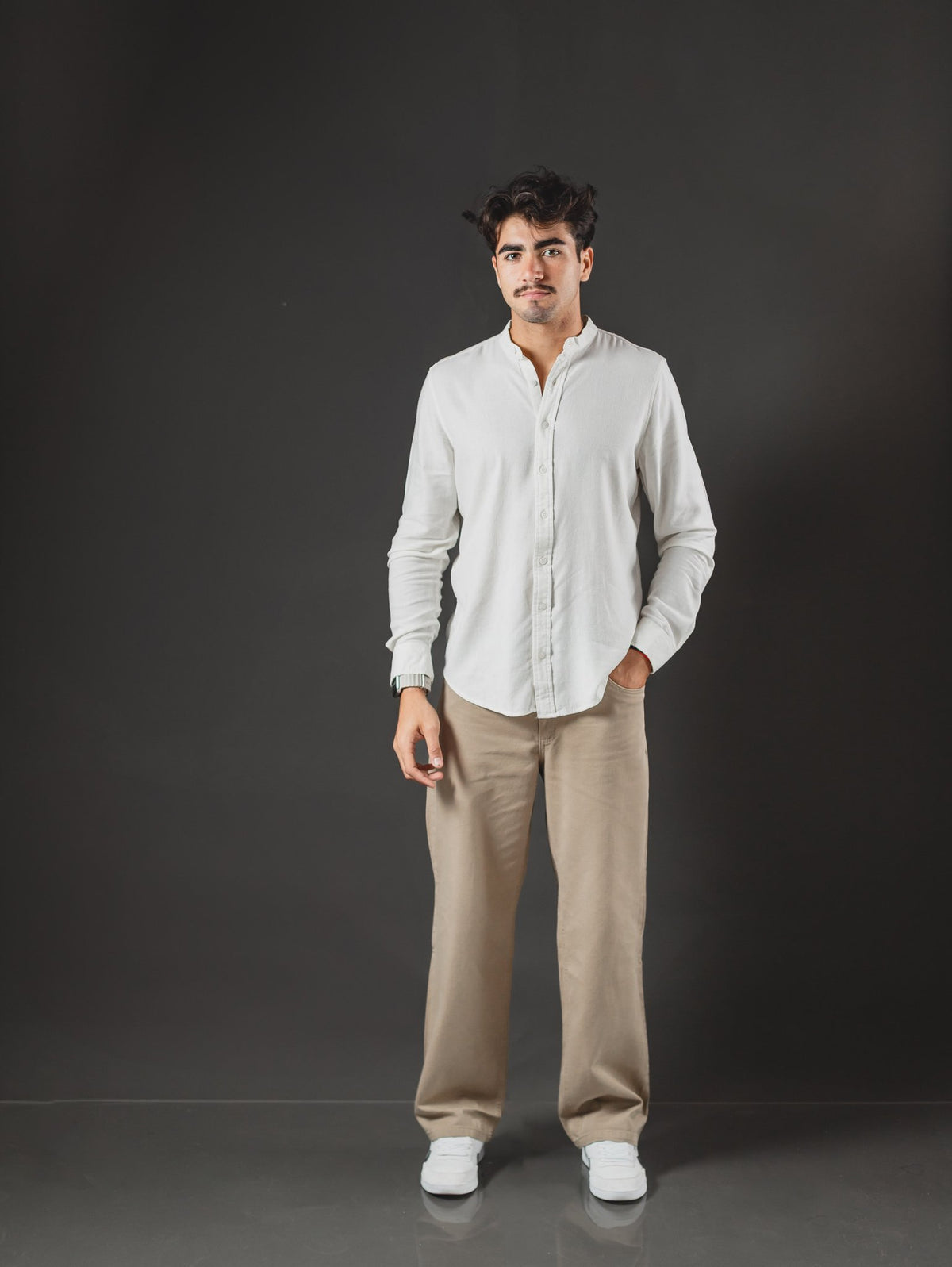 CAMISA DE LINO OTTO MARFIL