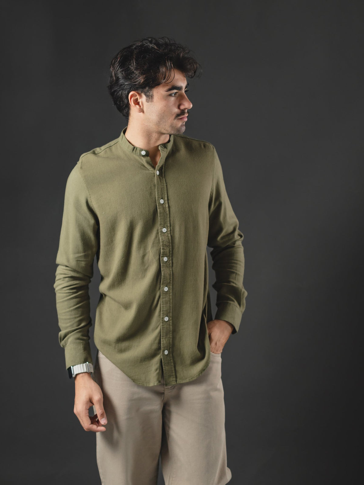 CAMISA DE LINO OTTO GREEN