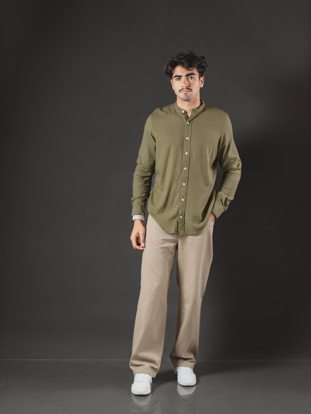 CAMISA DE LINO OTTO GREEN