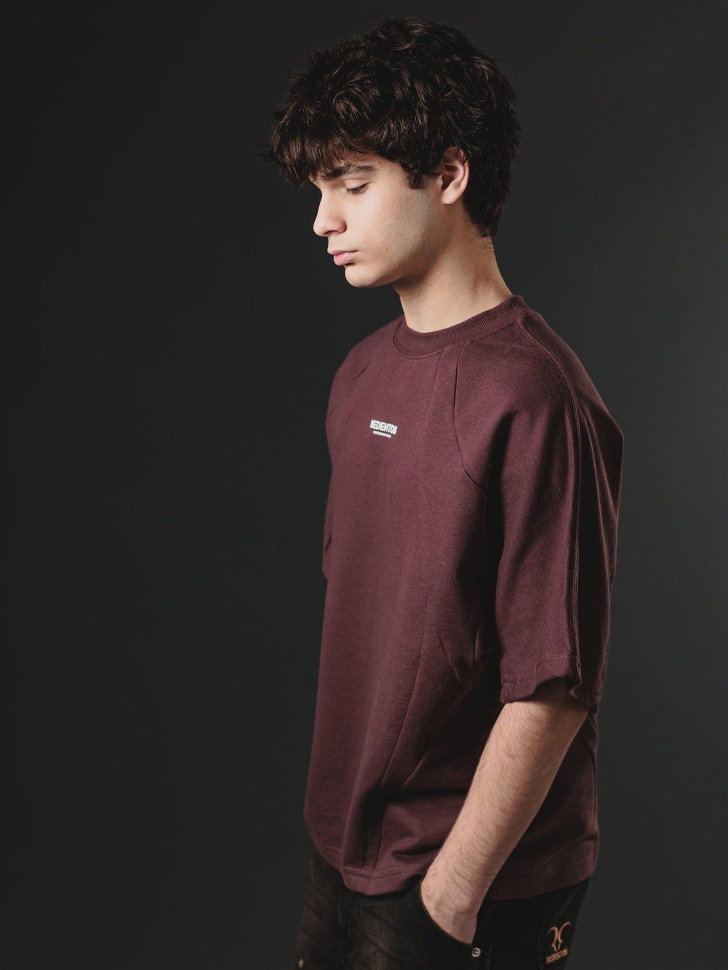 OVERSIZE REDENTOR DISTURBE CUT BROWN