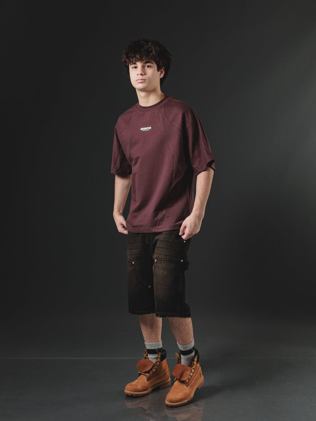 OVERSIZE REDENTOR DISTURBE CUT BROWN