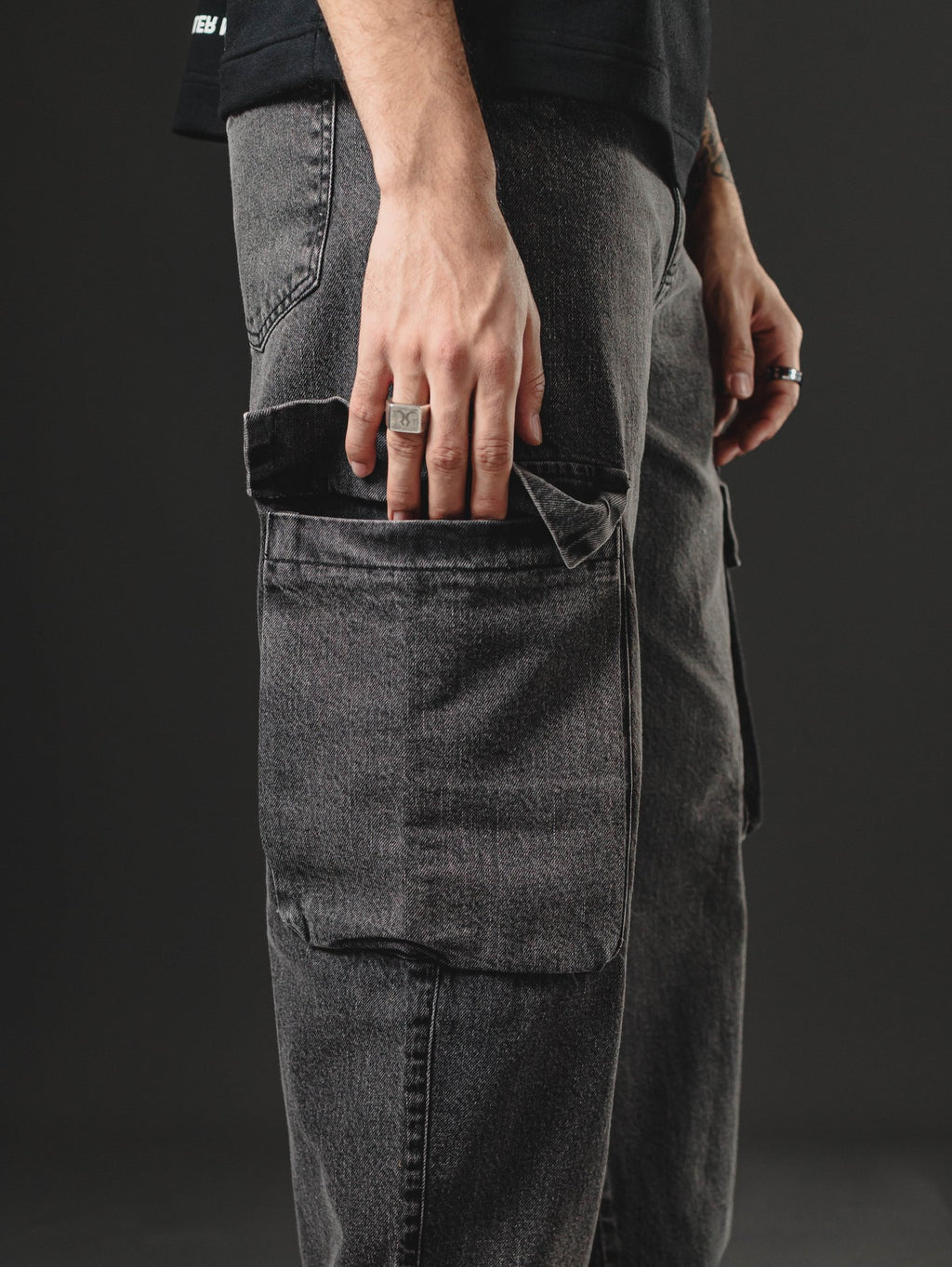 BAGGY GIANT POCKET  GREY  INTENSE