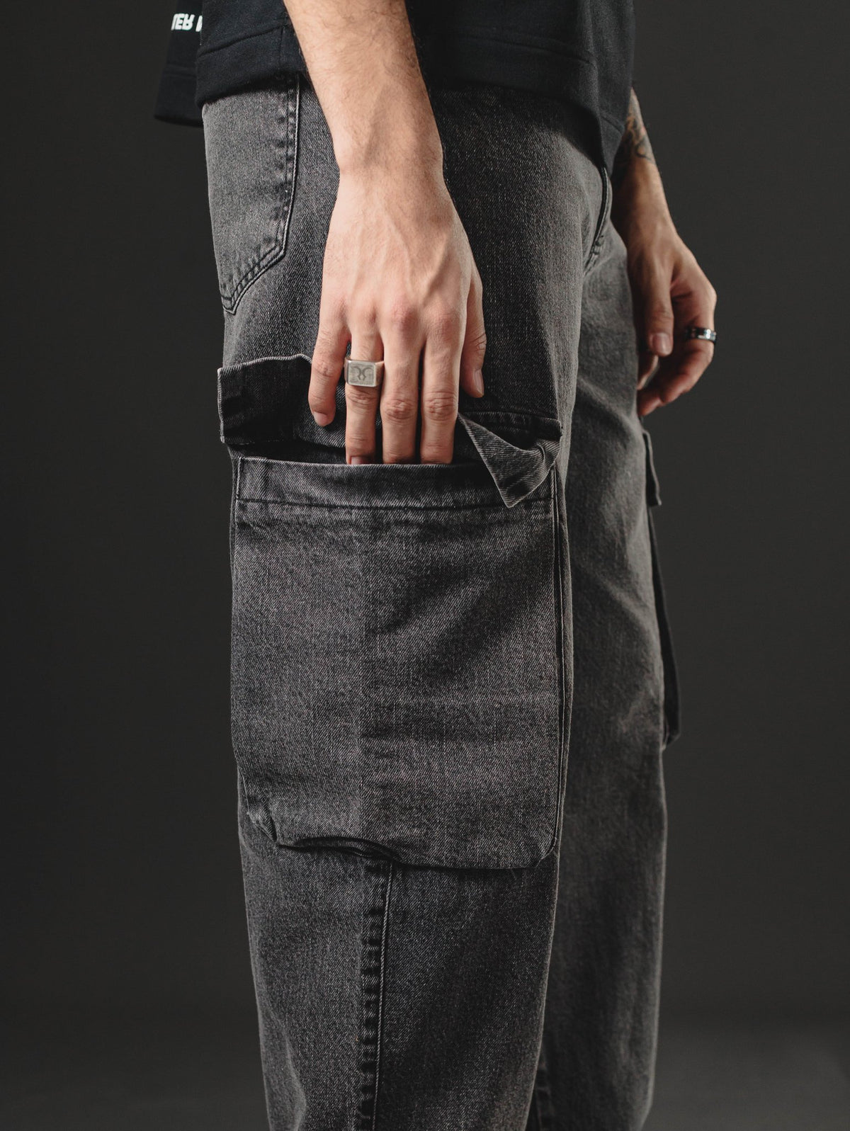 BAGGY GIANT POCKET  GREY  INTENSE