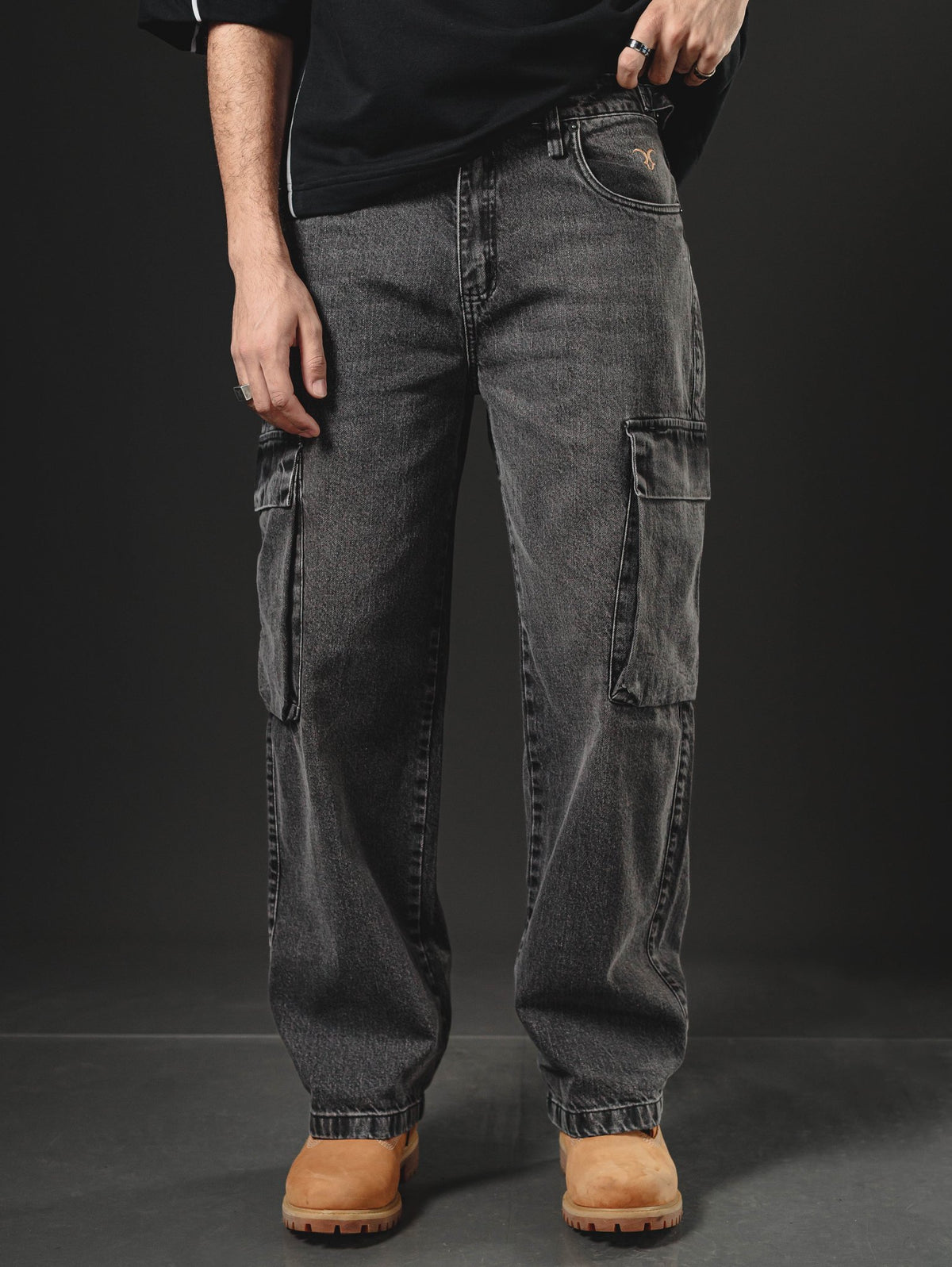 BAGGY GIANT POCKET  GREY  INTENSE