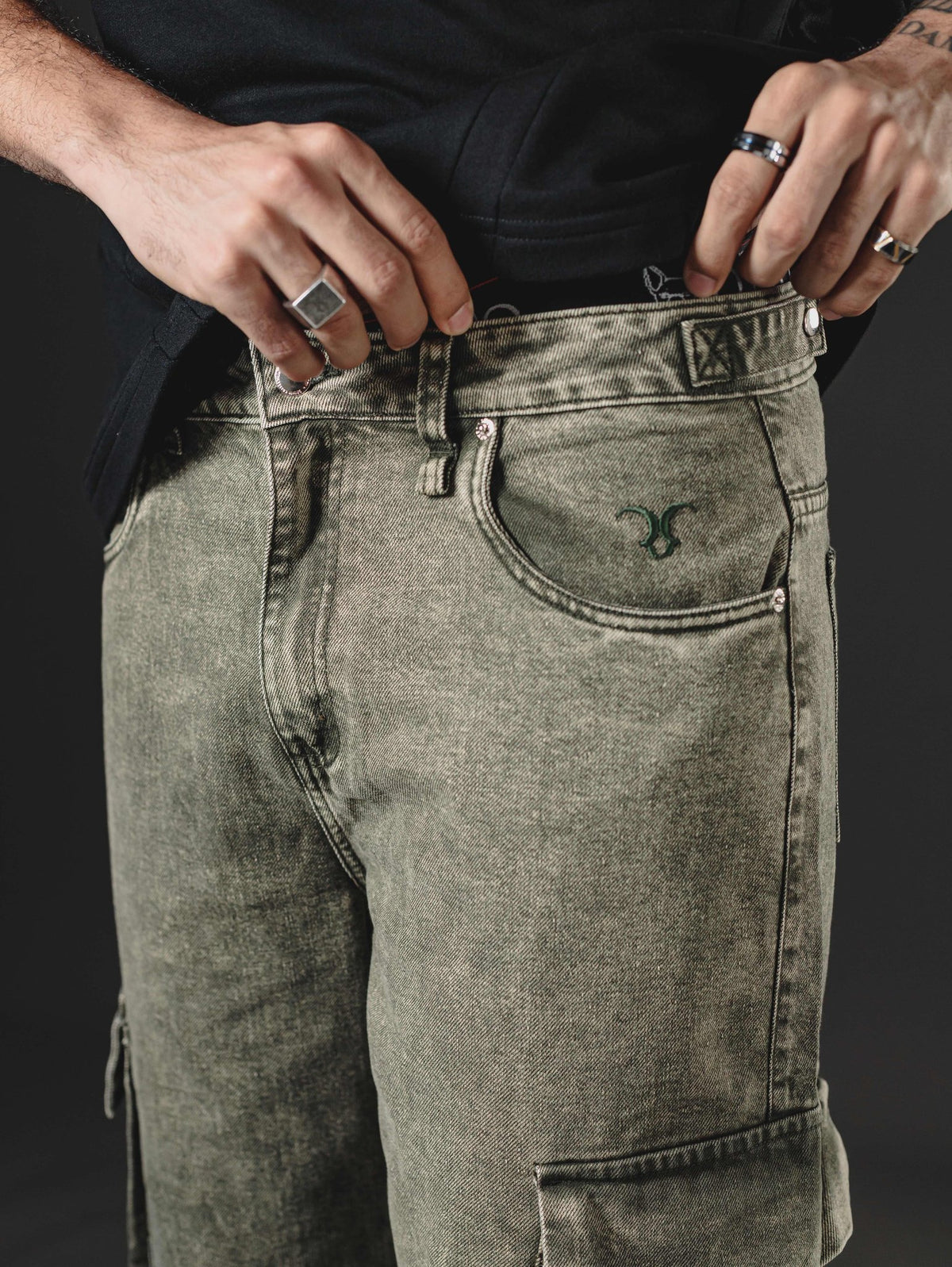 BAGGY GIANT POCKET GREEN SNOW