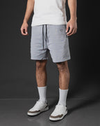 SHORT DE MOLETON OTTO CON CIERRE GREY