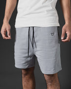 SHORT DE MOLETON OTTO CON CIERRE GREY