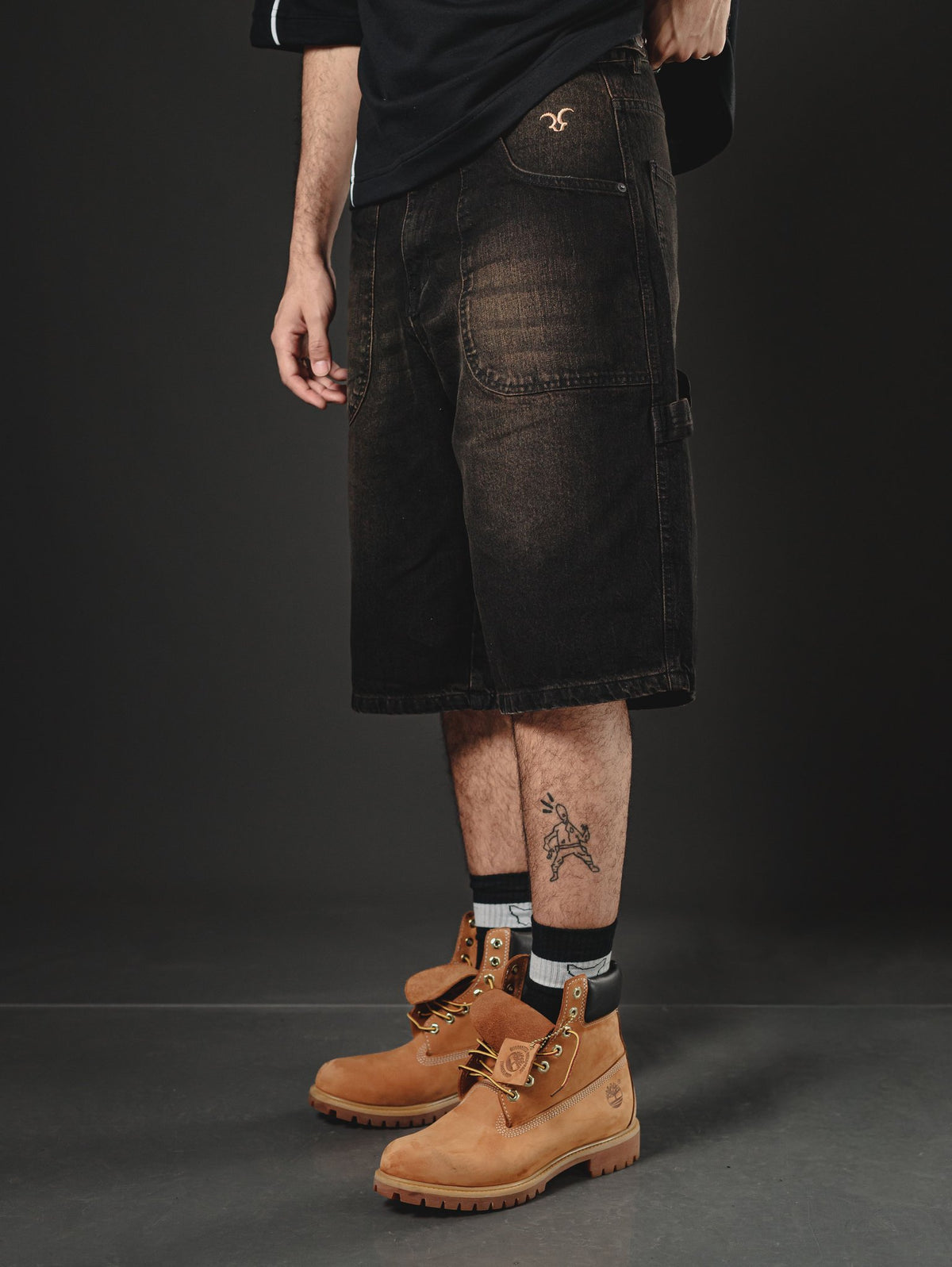 REDENTOR JORTS  BLACK RUSTY