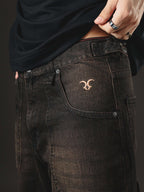 BAGGY GIANT POCKET  BLACK RUSTY