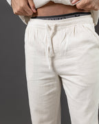 OTTO PANTALON DE LINO CRUDO