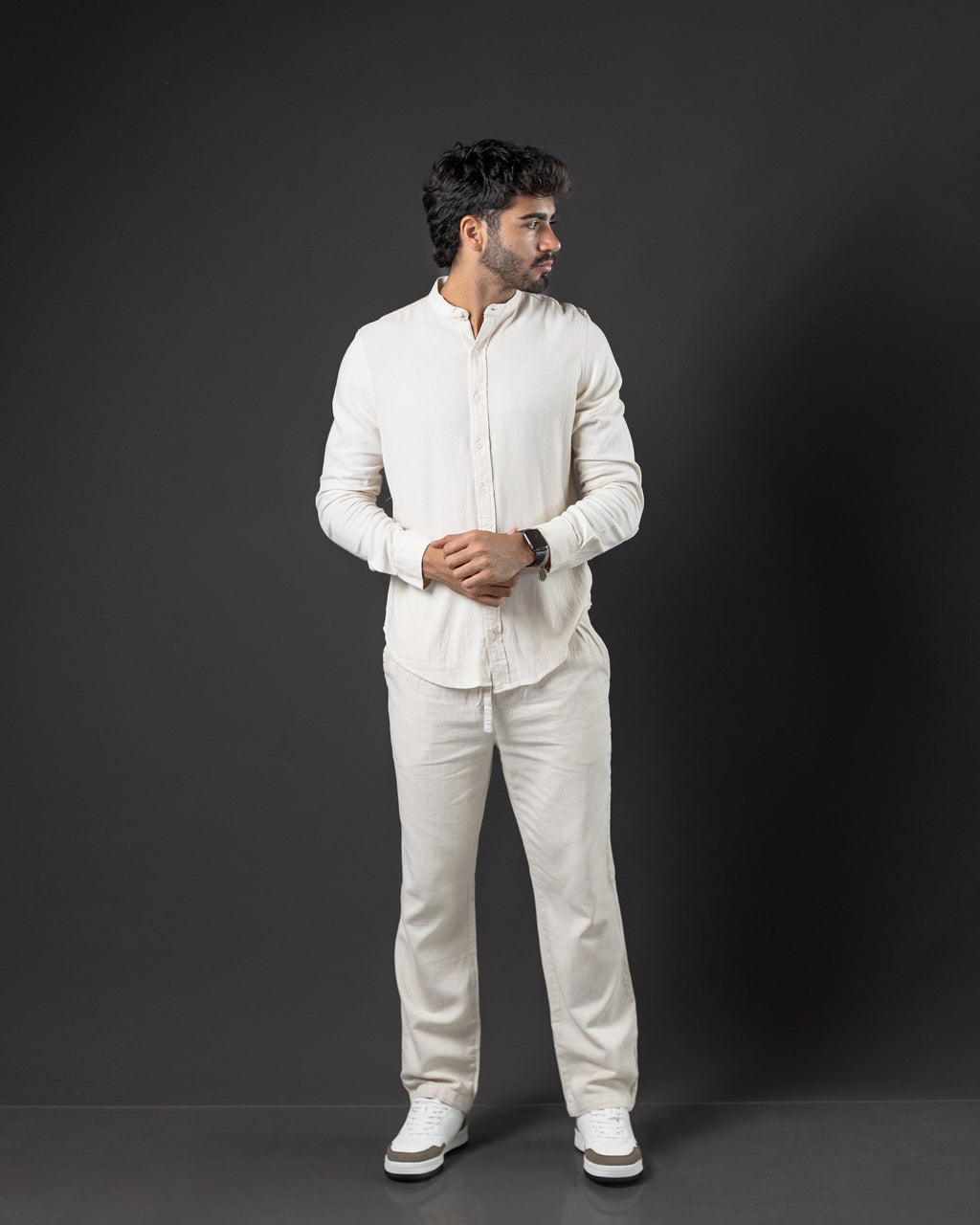 OTTO PANTALON DE LINO CRUDO