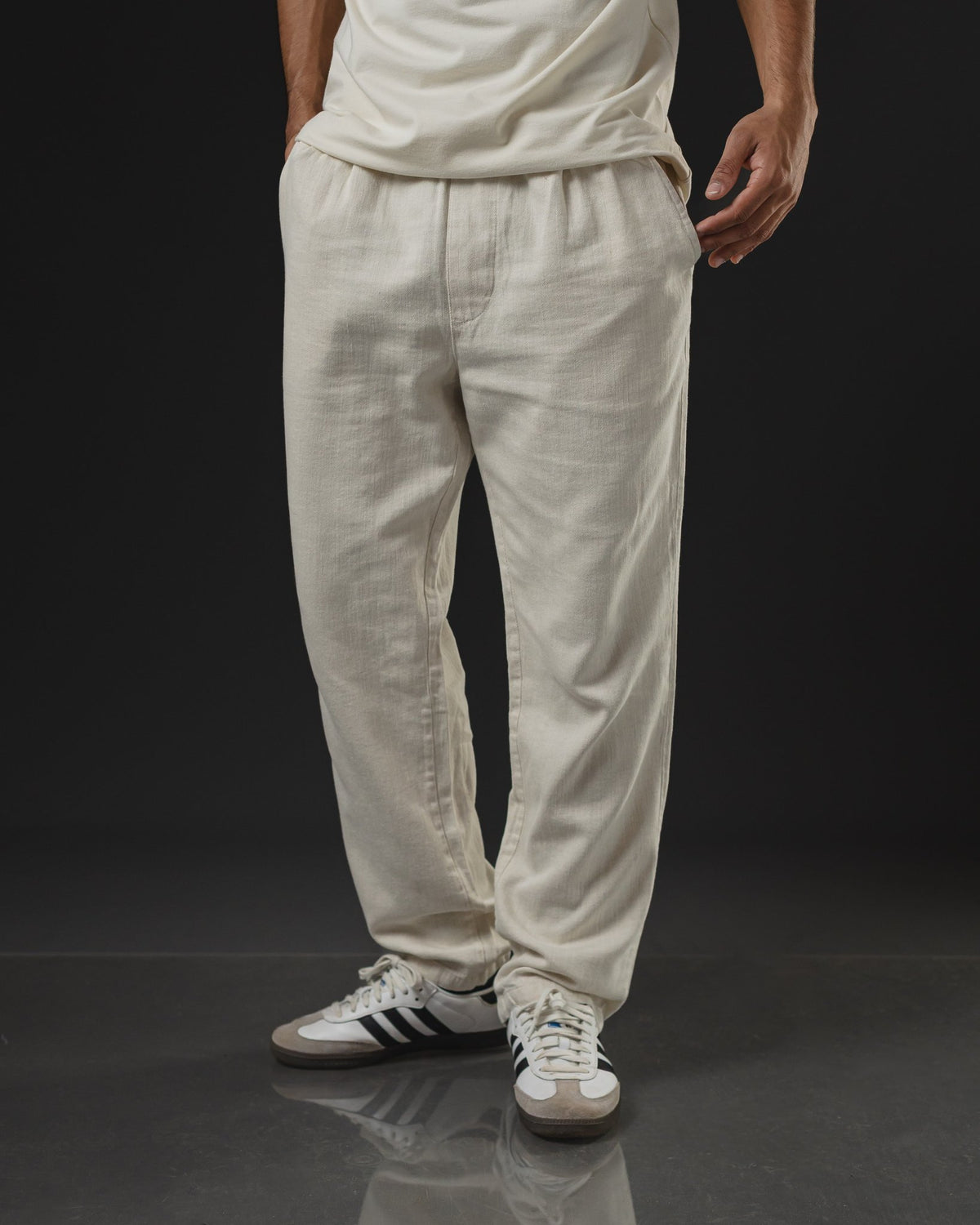 OTTO PANTALON DE LINO CRUDO