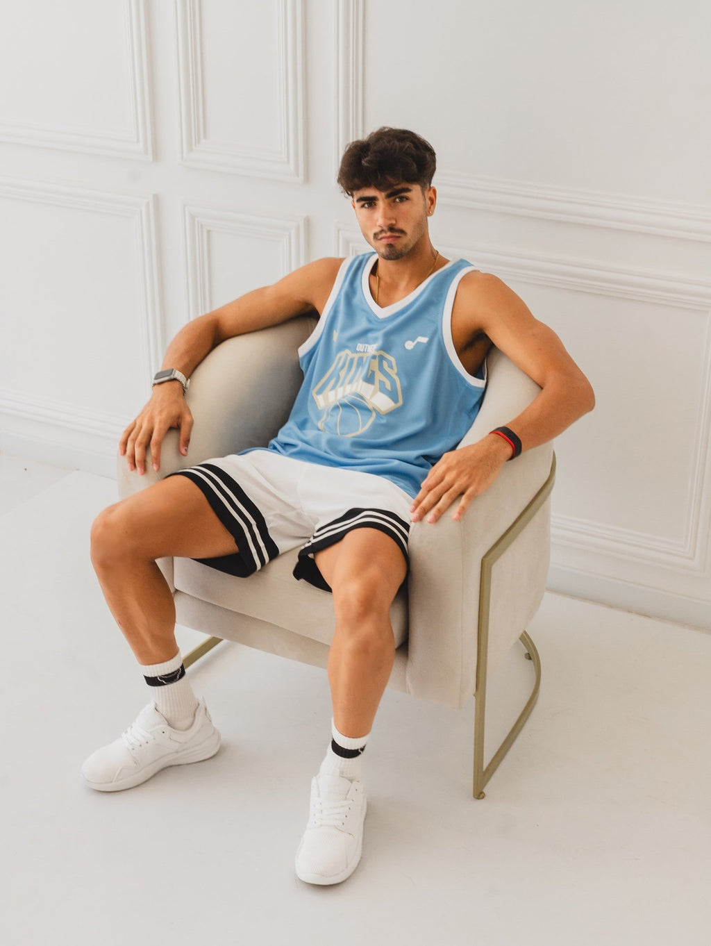 CAMISILLA OTTO BASKEBALL CELESTE/BLANCO 2.0