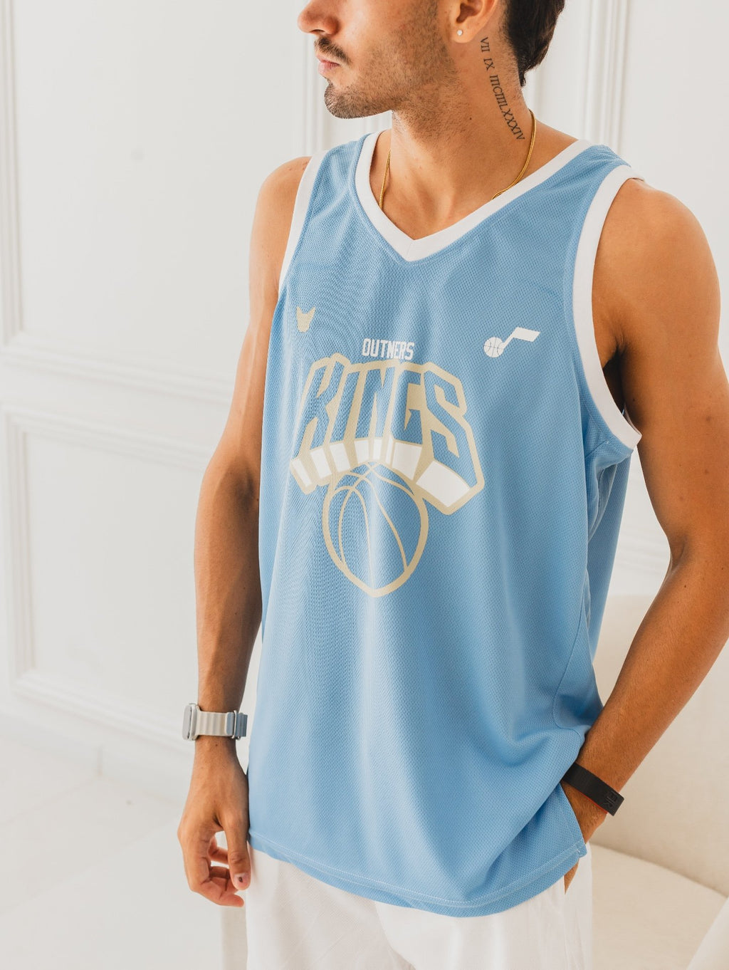 CAMISILLA OTTO BASKEBALL CELESTE/BLANCO 2.0