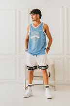 CAMISILLA OTTO BASKEBALL CELESTE/BLANCO 2.0