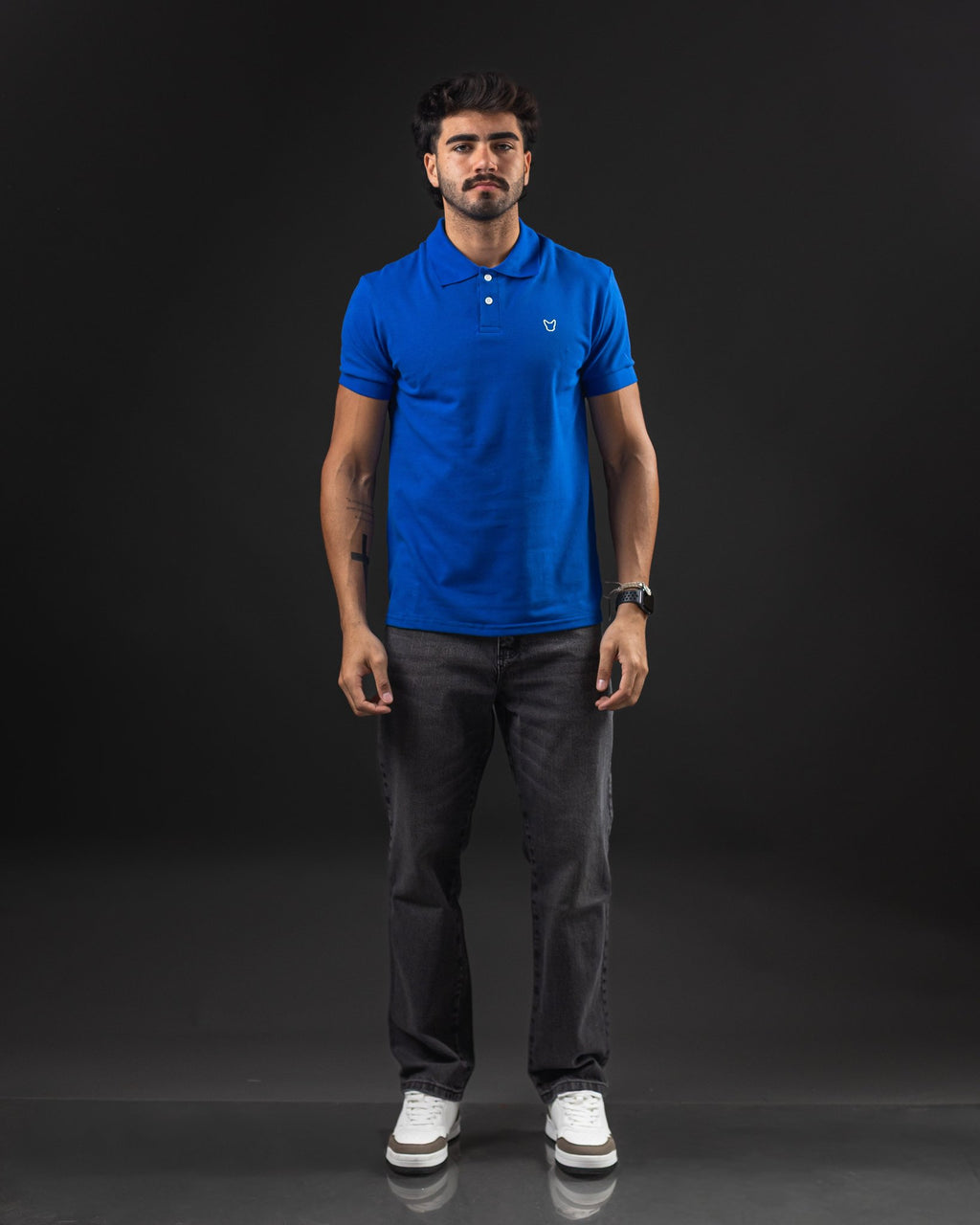 REMERA POLO OTTO BASIC AZUL FRANCIA