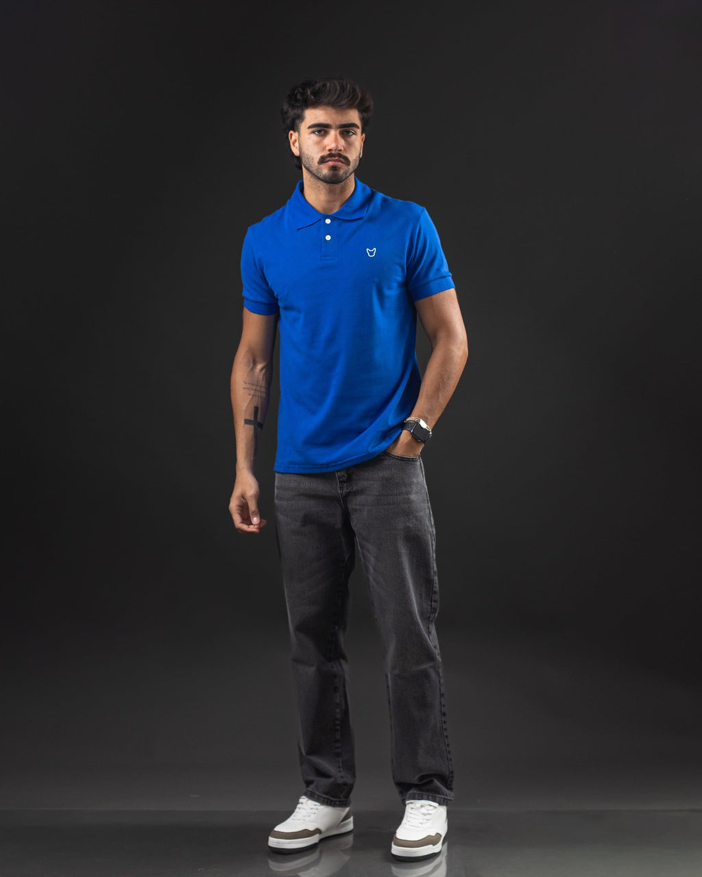 REMERA POLO OTTO BASIC AZUL FRANCIA