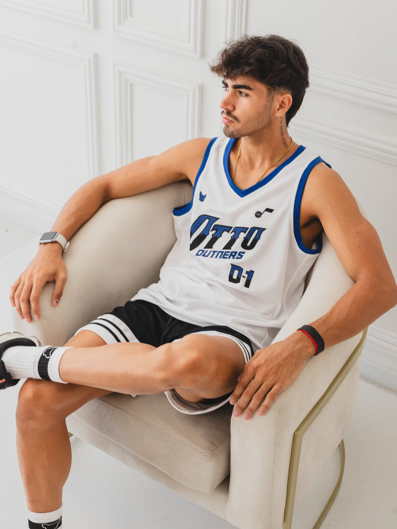 CAMISILLA OTTO BASKETBALL BLANCO/AZUL 2025