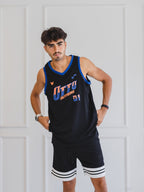 CAMISILLA OTTO BASKEBALL NEGRO/AZUL