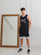 CAMISILLA OTTO BASKEBALL NEGRO/AZUL