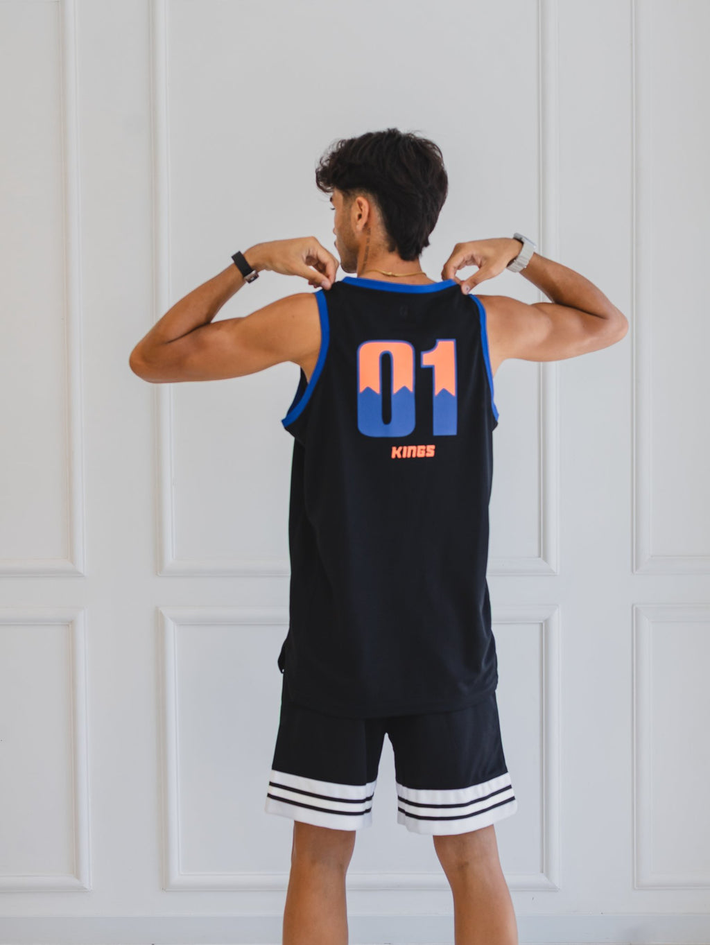 CAMISILLA OTTO BASKEBALL NEGRO/AZUL