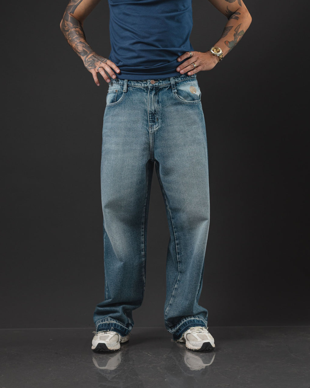 PANT. OTTO BAGGY BLUE INTER/OXI