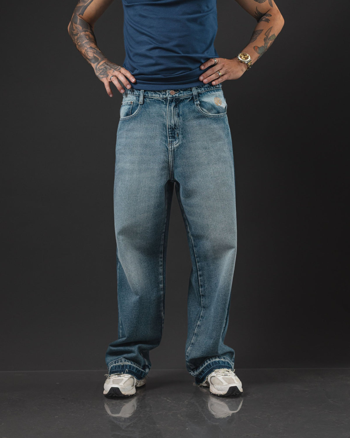 PANT. OTTO BAGGY BLUE INTER/OXI