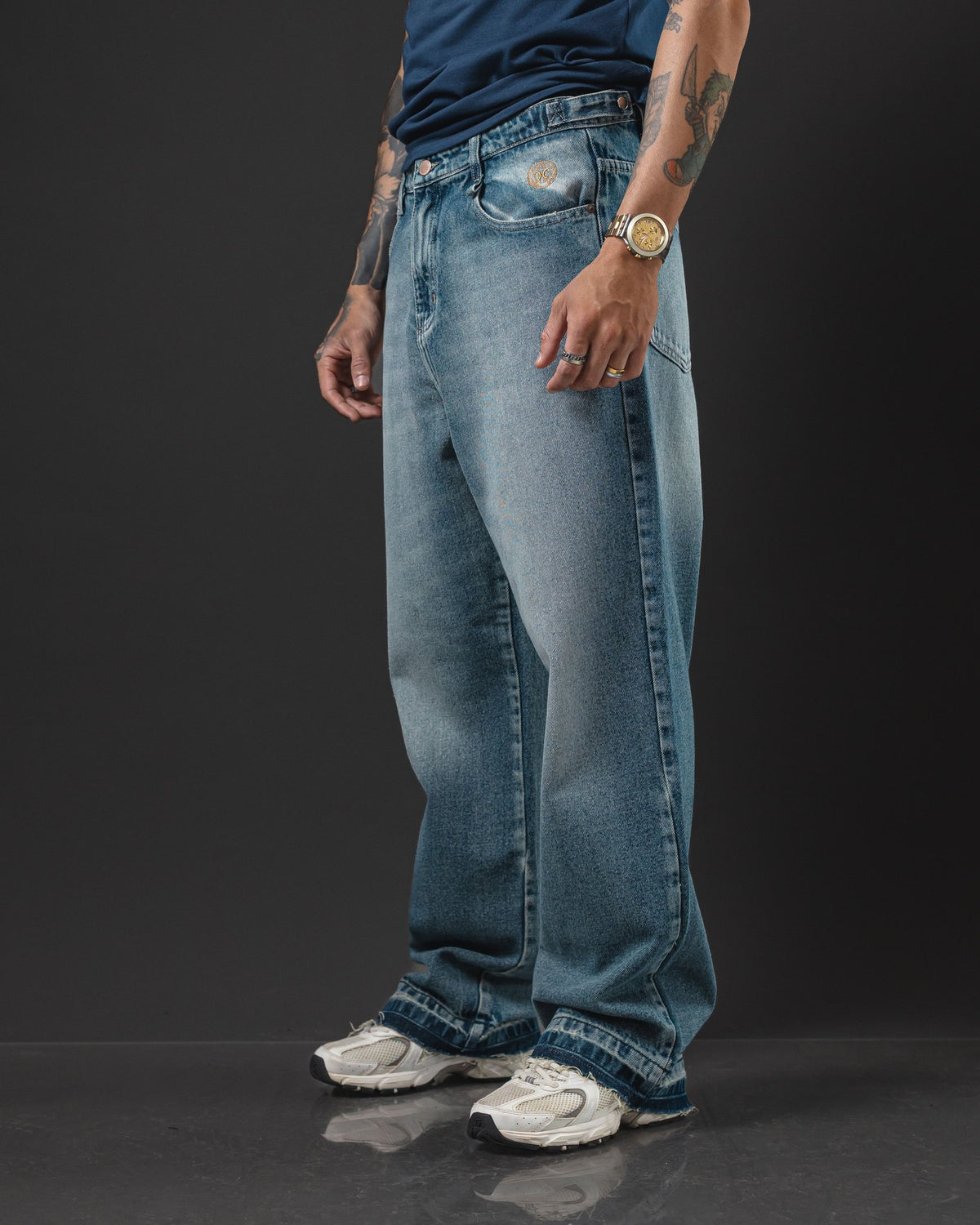 PANT. OTTO BAGGY BLUE INTER/OXI