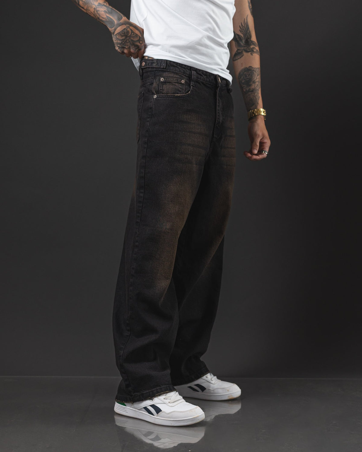 OTTO BAGGY NEGRO OXIDADO