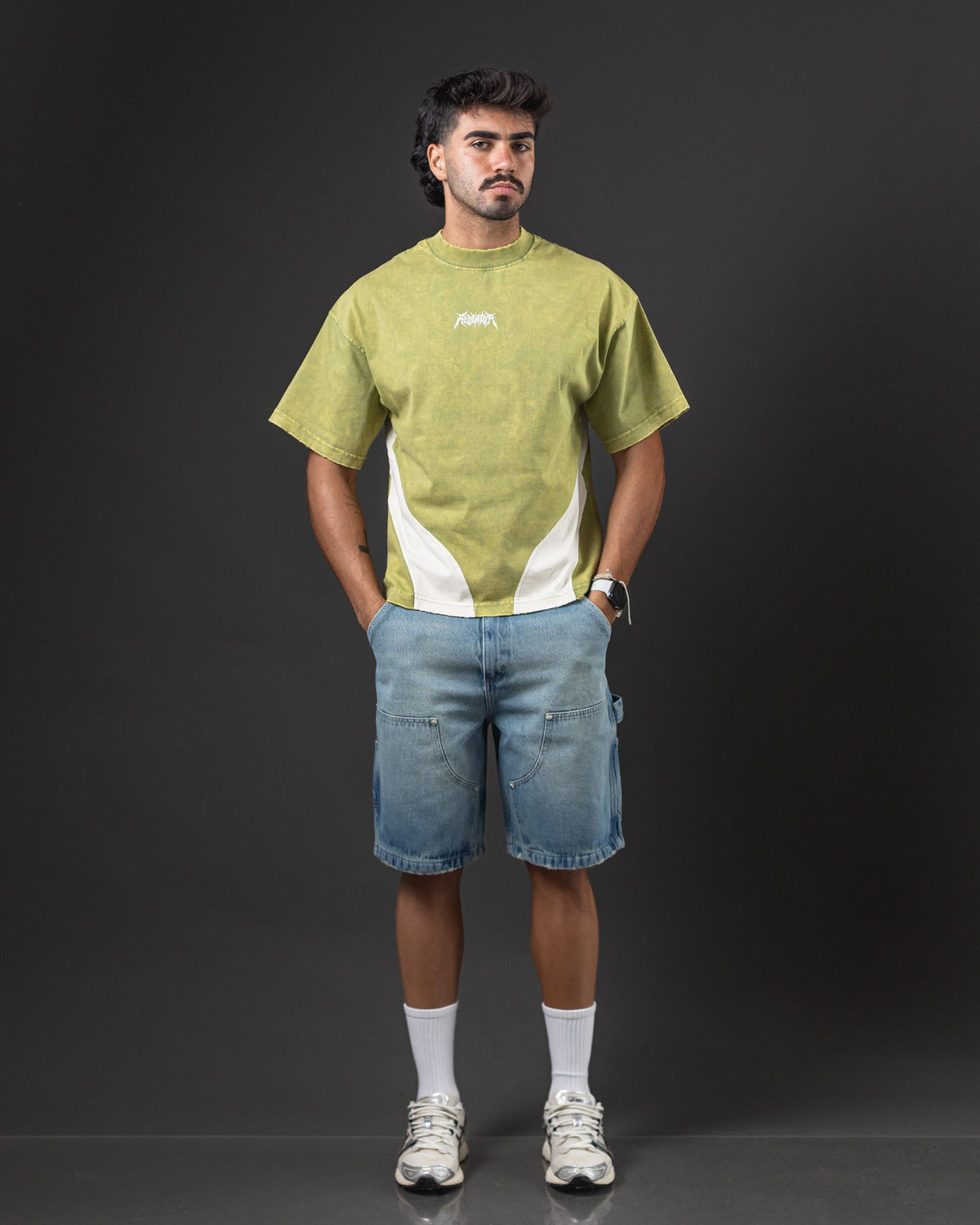 OVERSIZE LMRDM 2  GREEN/WHITE