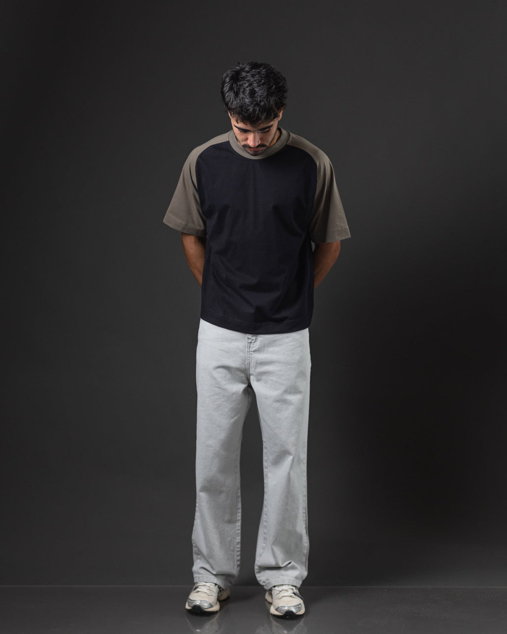 OTTO BOXY FIT BLACK/BEIGE
