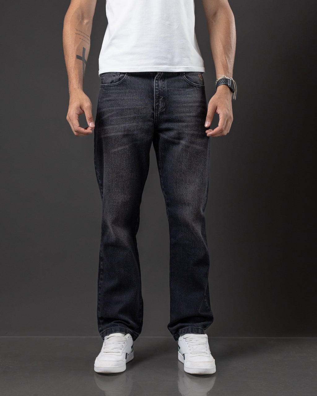 JEANS OTTO RECTO NEGRO C/ LOC