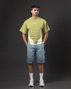 OVERSIZE HEAVY WEY GREEN/WHITE