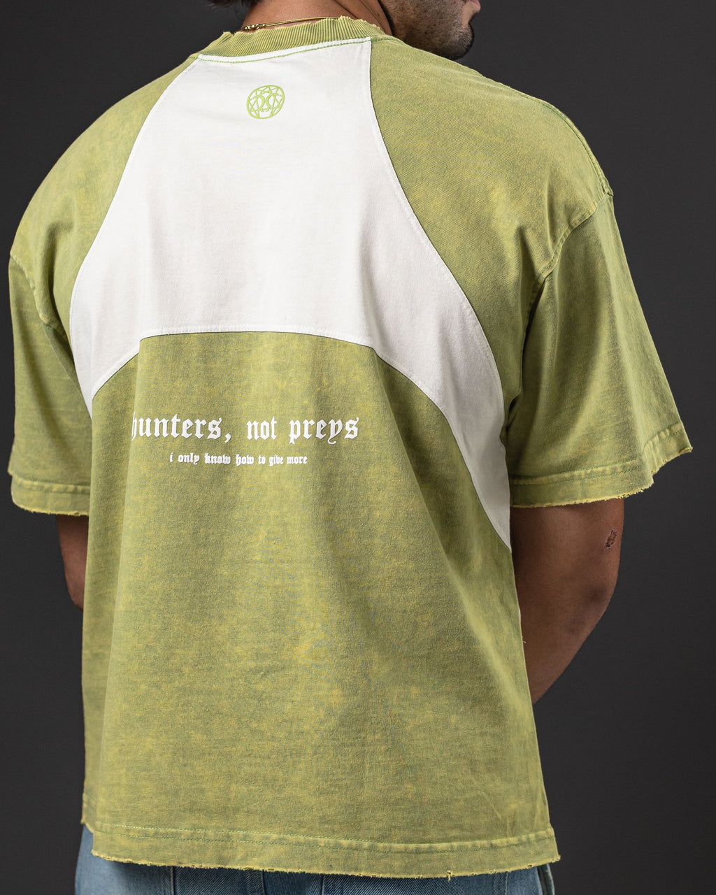 OVERSIZE HEAVY WEY GREEN/WHITE