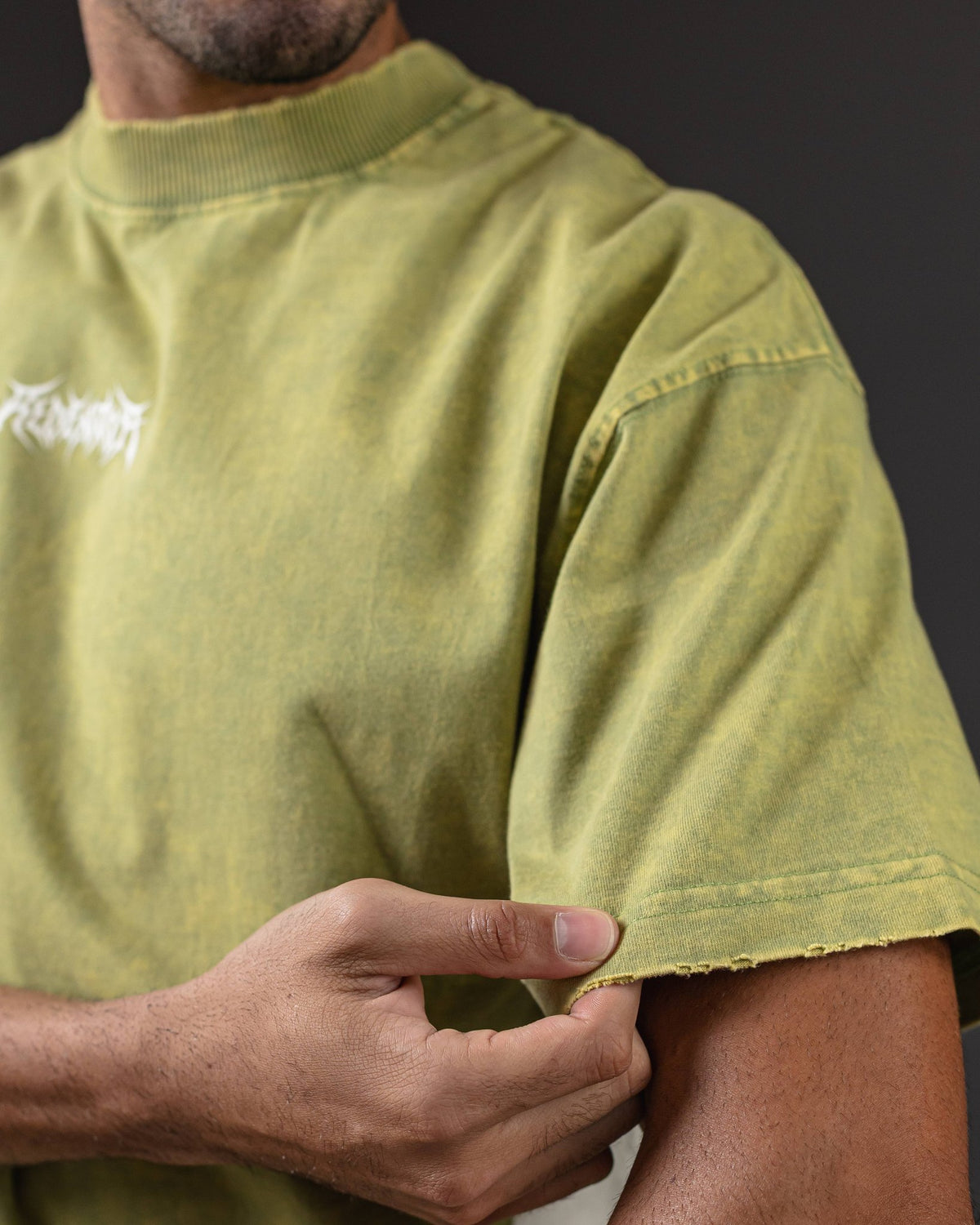 OVERSIZE HEAVY WEY GREEN/WHITE