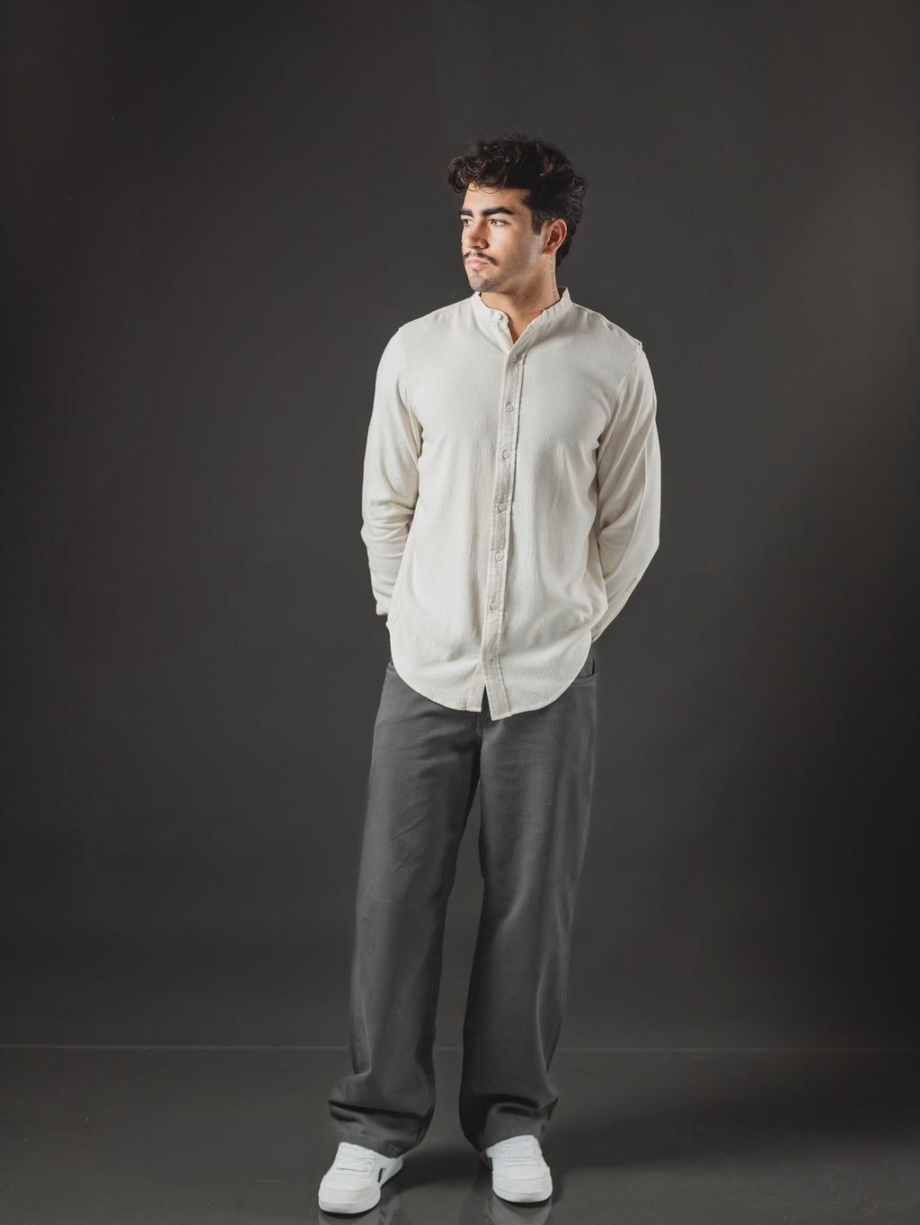 PANTALON OTTO BAGGY GRIS OSCURO