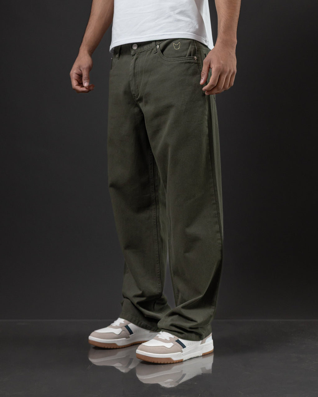 PANTALON OTTO BAGGY VERDE MUSGO