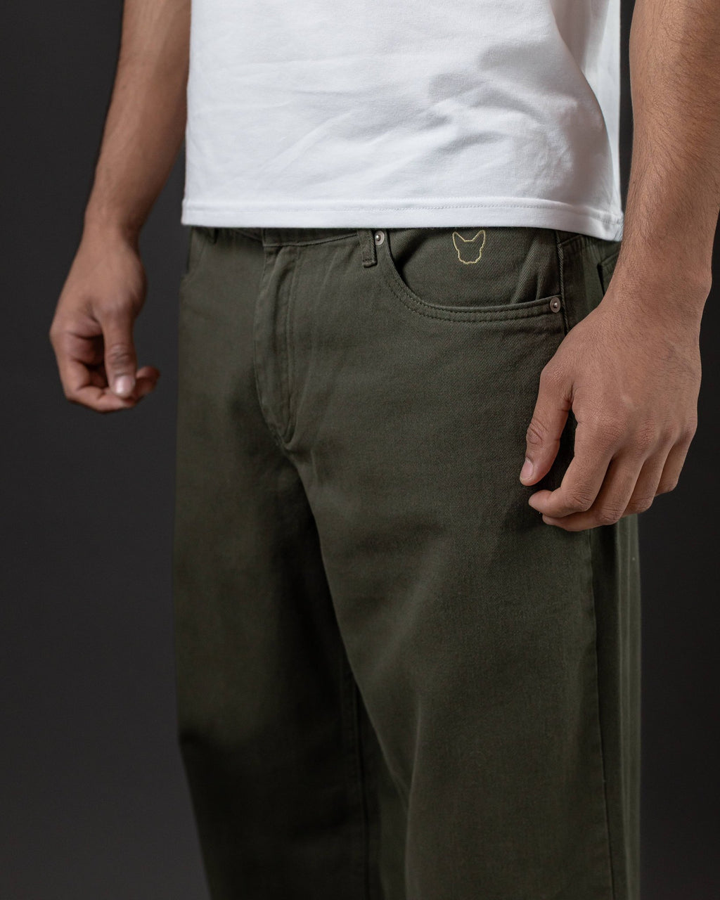 PANTALON OTTO BAGGY VERDE MUSGO