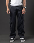 REDENTOR JEANS DOUBLE CARGO BLACK