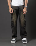 REDENTOR JEANS DOUBLE CARGO OXID BLACK
