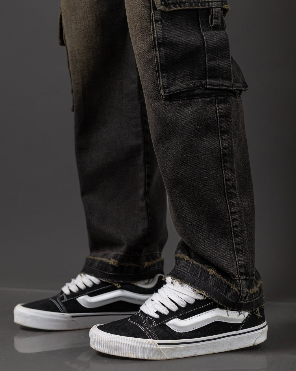 REDENTOR JEANS DOUBLE CARGO OXID BLACK