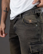 REDENTOR JEANS DOUBLE CARGO OXID BLACK