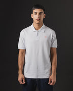 REMERA POLO OTTO BASIC WHITE/RED