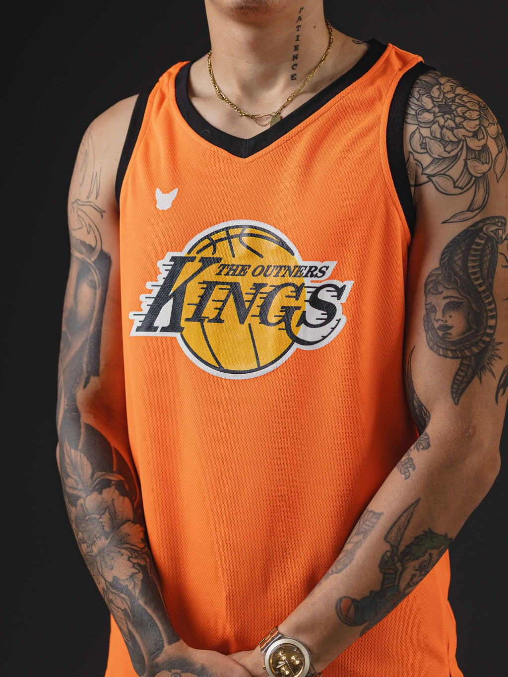 CAMISILLA OTTO BASKEBALL NARANJA/NEGRO