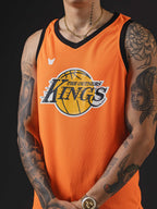 CAMISILLA OTTO BASKEBALL NARANJA/NEGRO