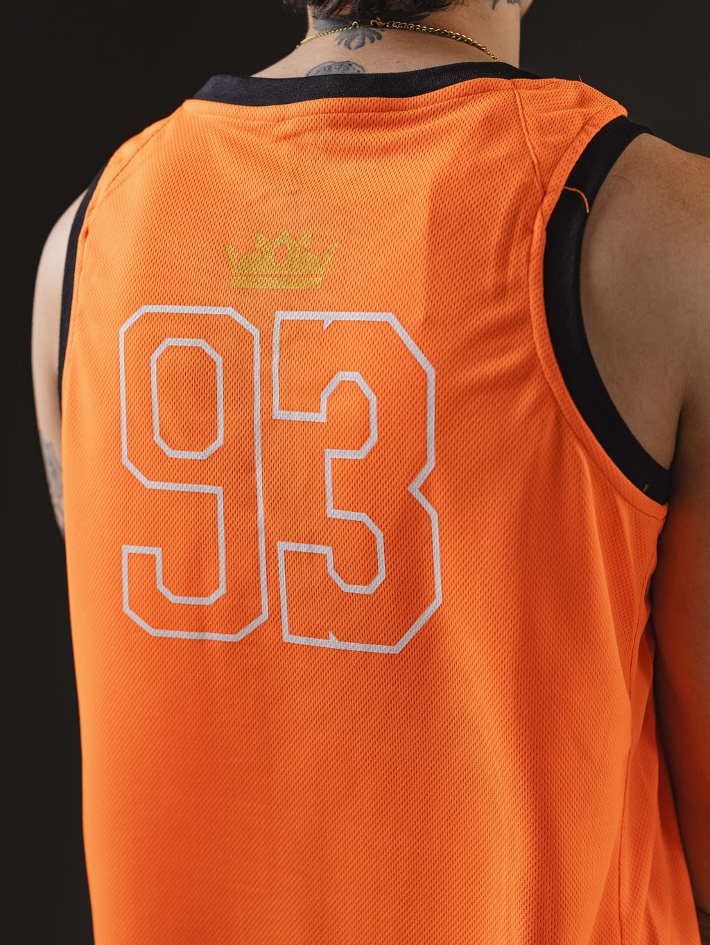 CAMISILLA OTTO BASKEBALL NARANJA/NEGRO